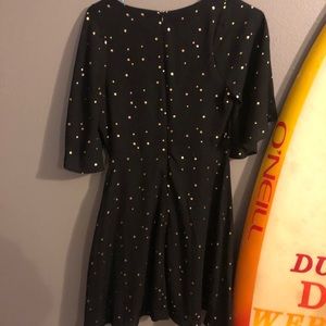 Black and gold star dress